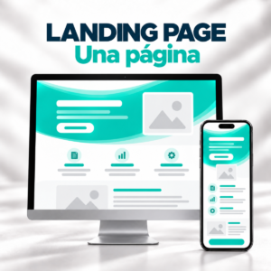 Landing page para tu negocio · Una página